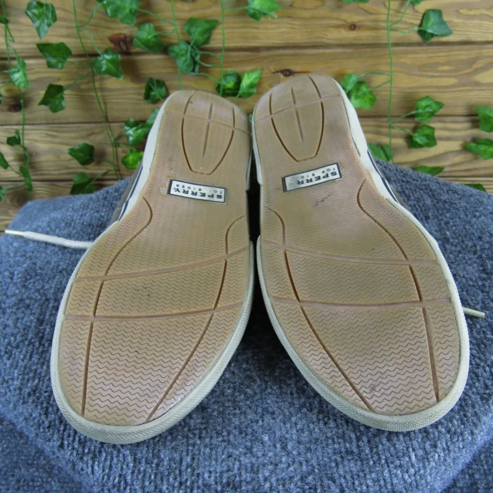Sperry Top-Sider Men's Gray Canvas Boat Shoes Size‎ 13 Casual Nautical